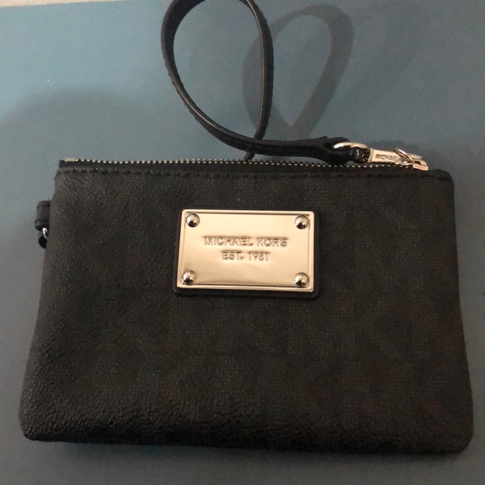 Small black Michael Kors wristlet